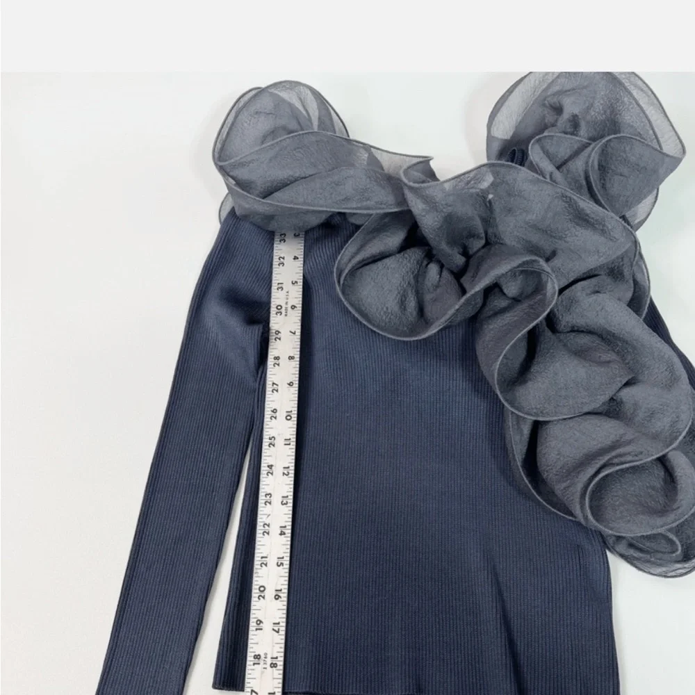Chic Ruffled Top - Picture 3 of 4